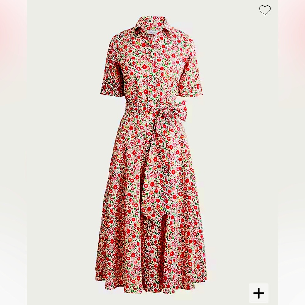 0P J. Crew x Liberty Danjo Belted Shirtdress